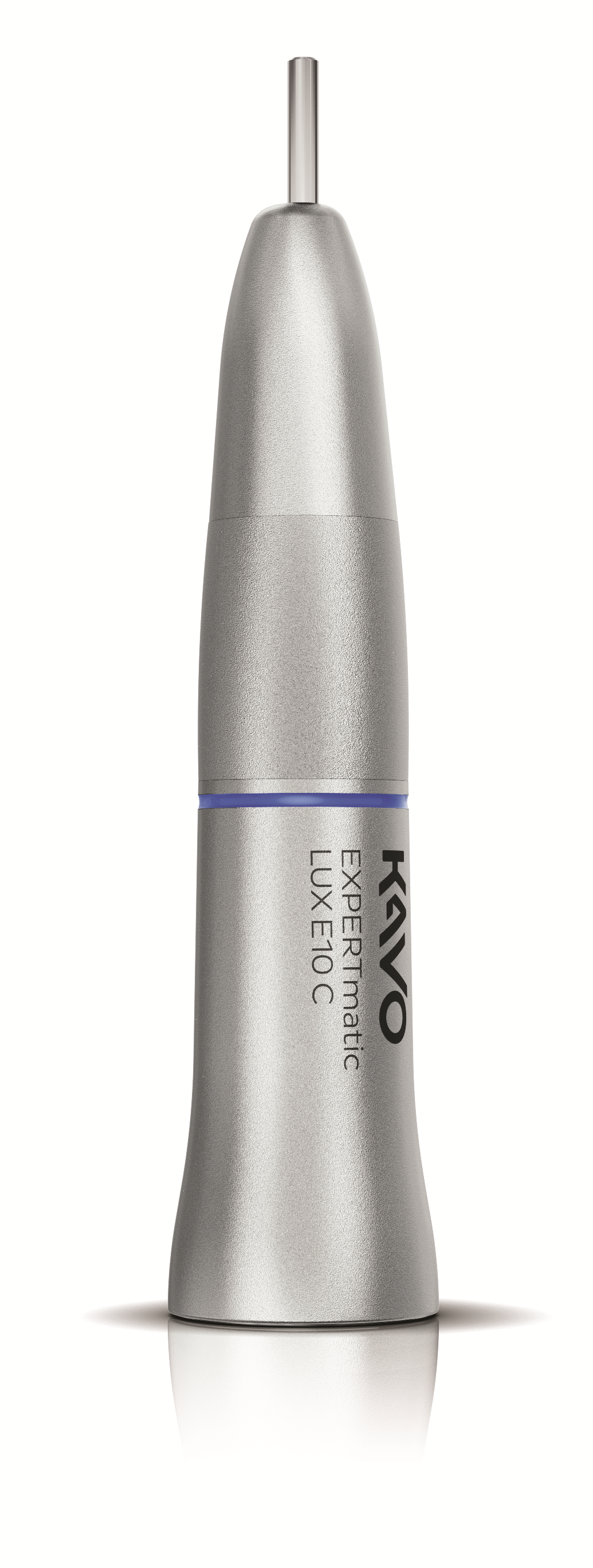 KaVo EXPERTmatic E10C, Handstück ohne Licht, blau 1:1  -  Drehring-Spannung für Hand- und  Wkst.-Bohrer, Innensprayführung | Art.Nr.: 1007.5560