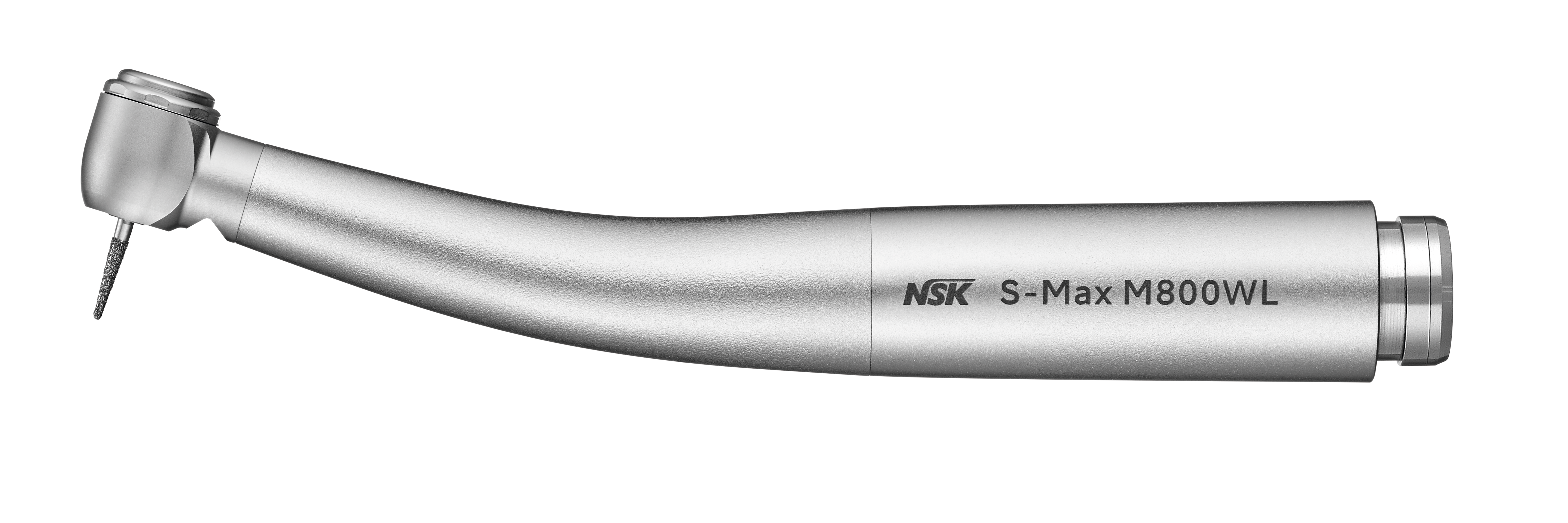 NSK S-Max M800WL, Mini-Lichtturbine, W&H Roto Quick-Anschluss 4-fach Spray, Druckknopfspannzange, Keramik-Kugellager